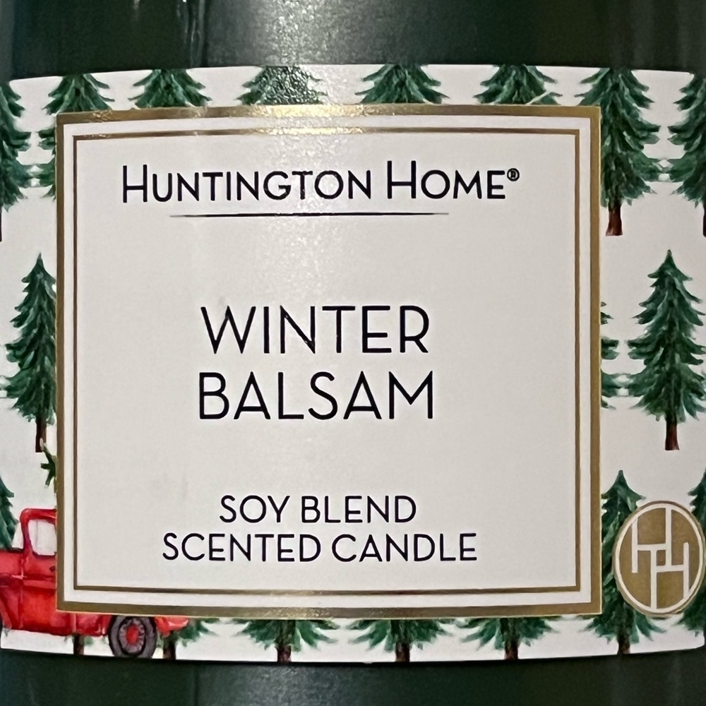 SOY blend jar candles one winter balsam one first snow 6.5 oz, 3” tall 2 5/8”dia - Picture 5 of 8